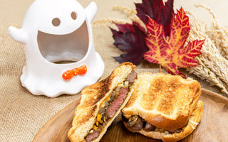 a Philly cheese steak with hand braided brioche | bakerly