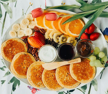 a tasty bakerly pancake platter | bakerly