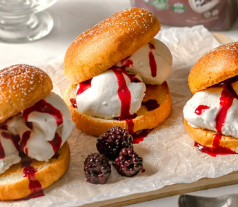 brioche burger buns ice cream sandwiches | bakerly