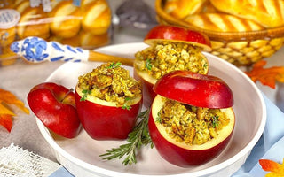 brioche rolls stuffing-stuffed red apples | bakerly