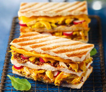 croque curry cheddar sandwich | bakerly