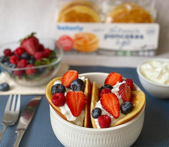 French pancakes to-go fruit tacos | bakerly