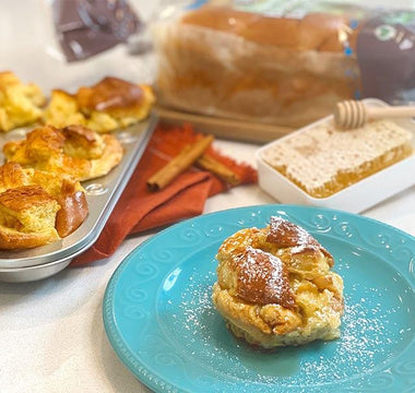 hand braided brioche French toast cups | bakerly