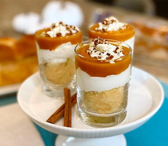 hand braided brioche pumpkin pudding parfaits | bakerly