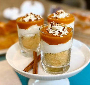 hand braided brioche pumpkin pudding parfaits | bakerly