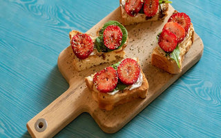 hand braided strawberry crostini | bakerly