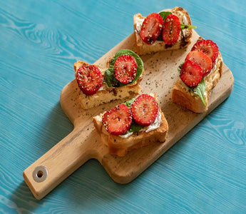 hand braided strawberry crostini | bakerly
