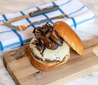 homemade mushroom brioche burger! | bakerly