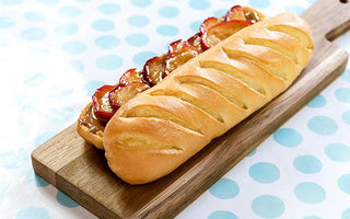 honey apples on soft brioche baguette | bakerly