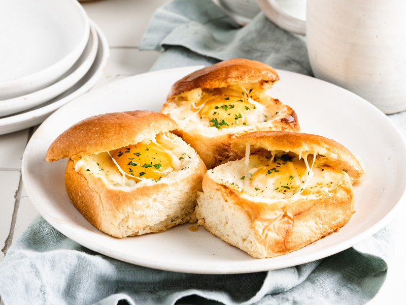 Over Easy Egg In Brioche Dinner Rolls Bakerly 6624