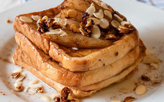 pear almond French sliced brioche toasts | bakerly