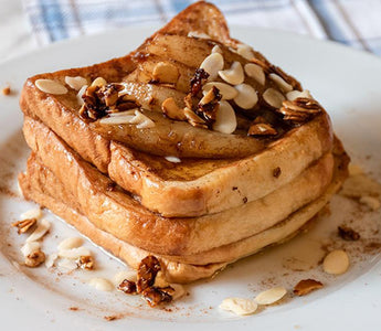 pear almond French sliced brioche toasts | bakerly