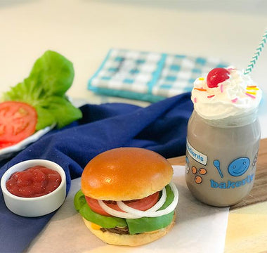 the love story of burgers & shakes | bakerly