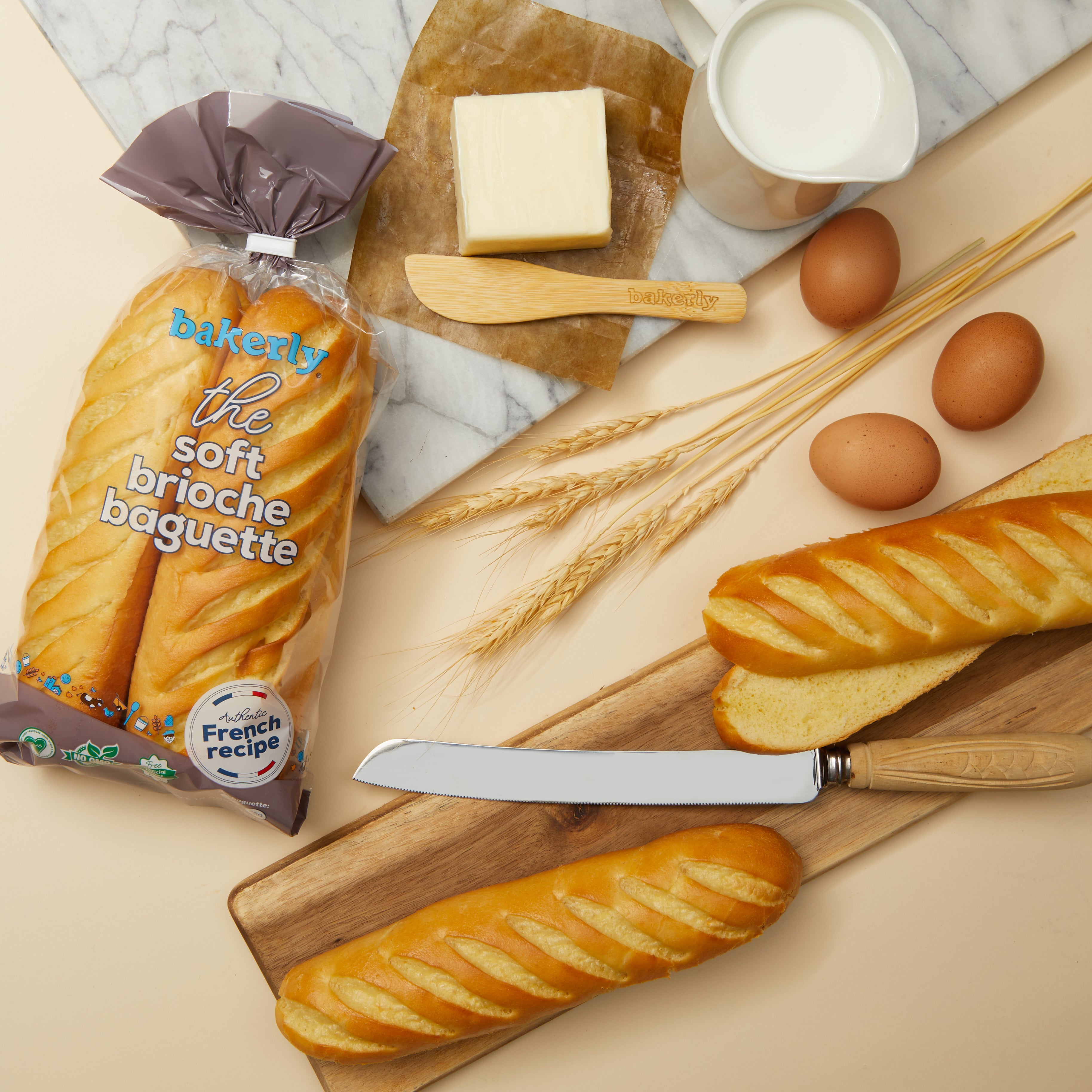 bakerly the soft brioche baguette