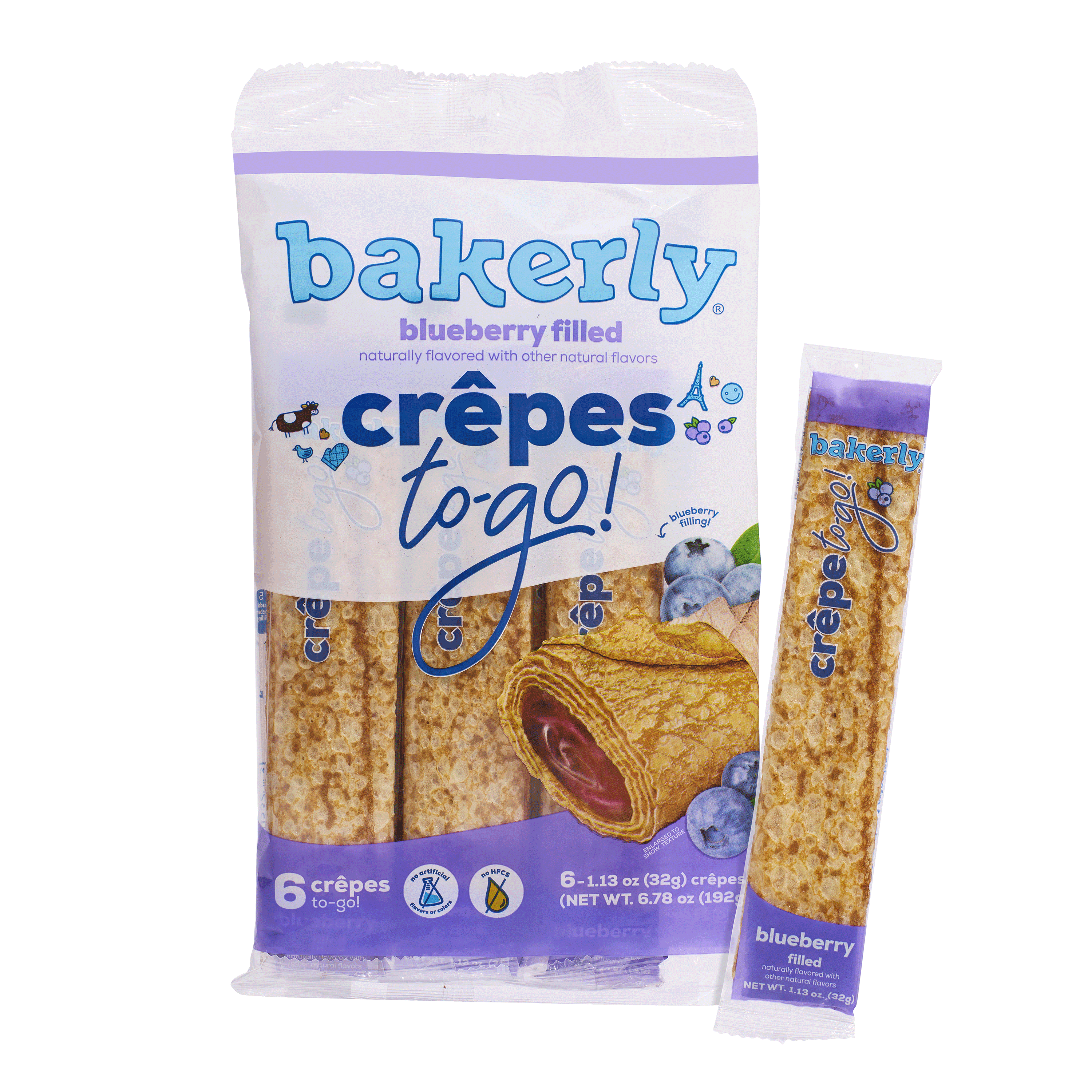 bakerly blueberry crêpes to-go!
