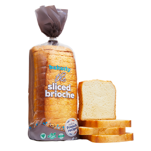 the sliced brioche