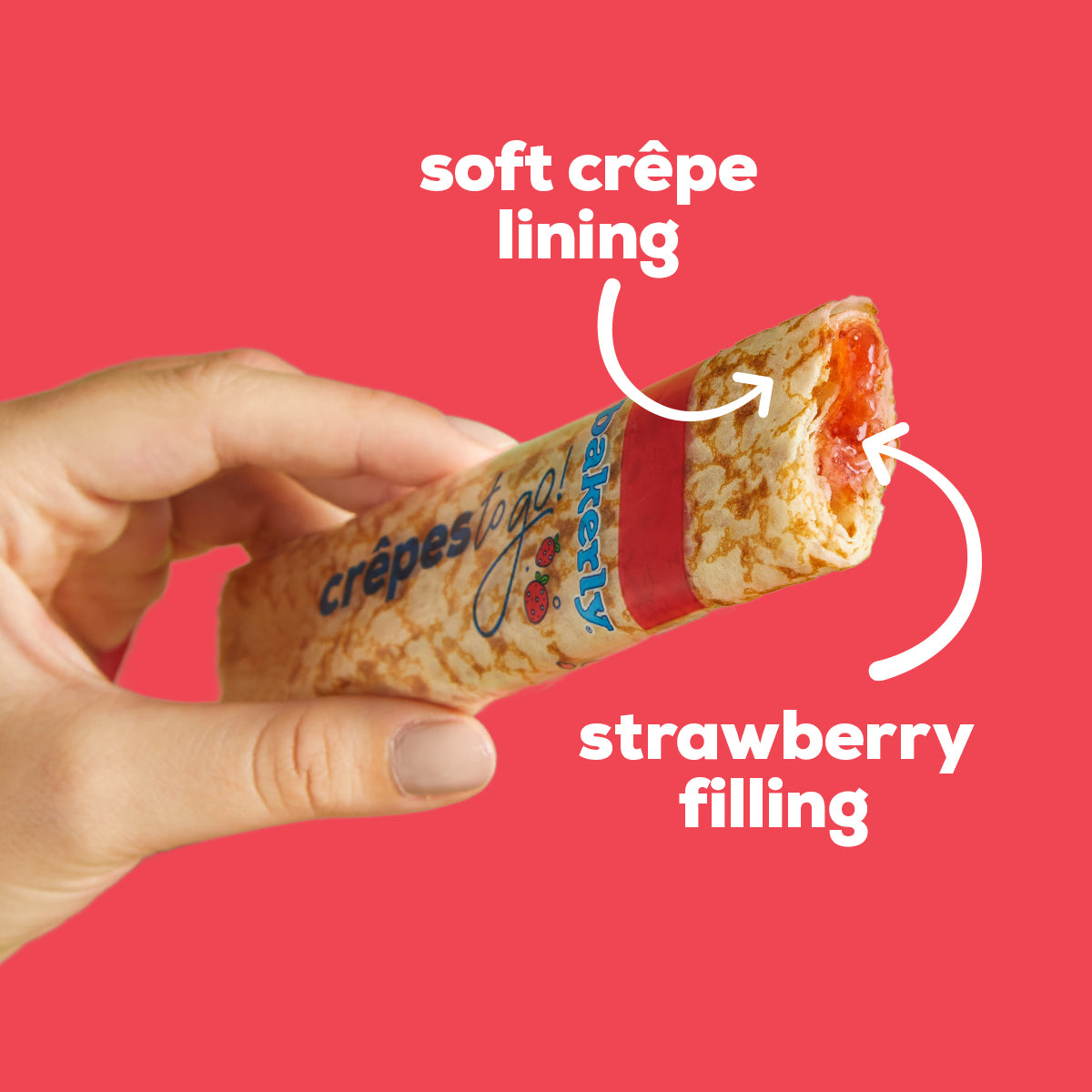 bakerly strawberry crêpes to-go!