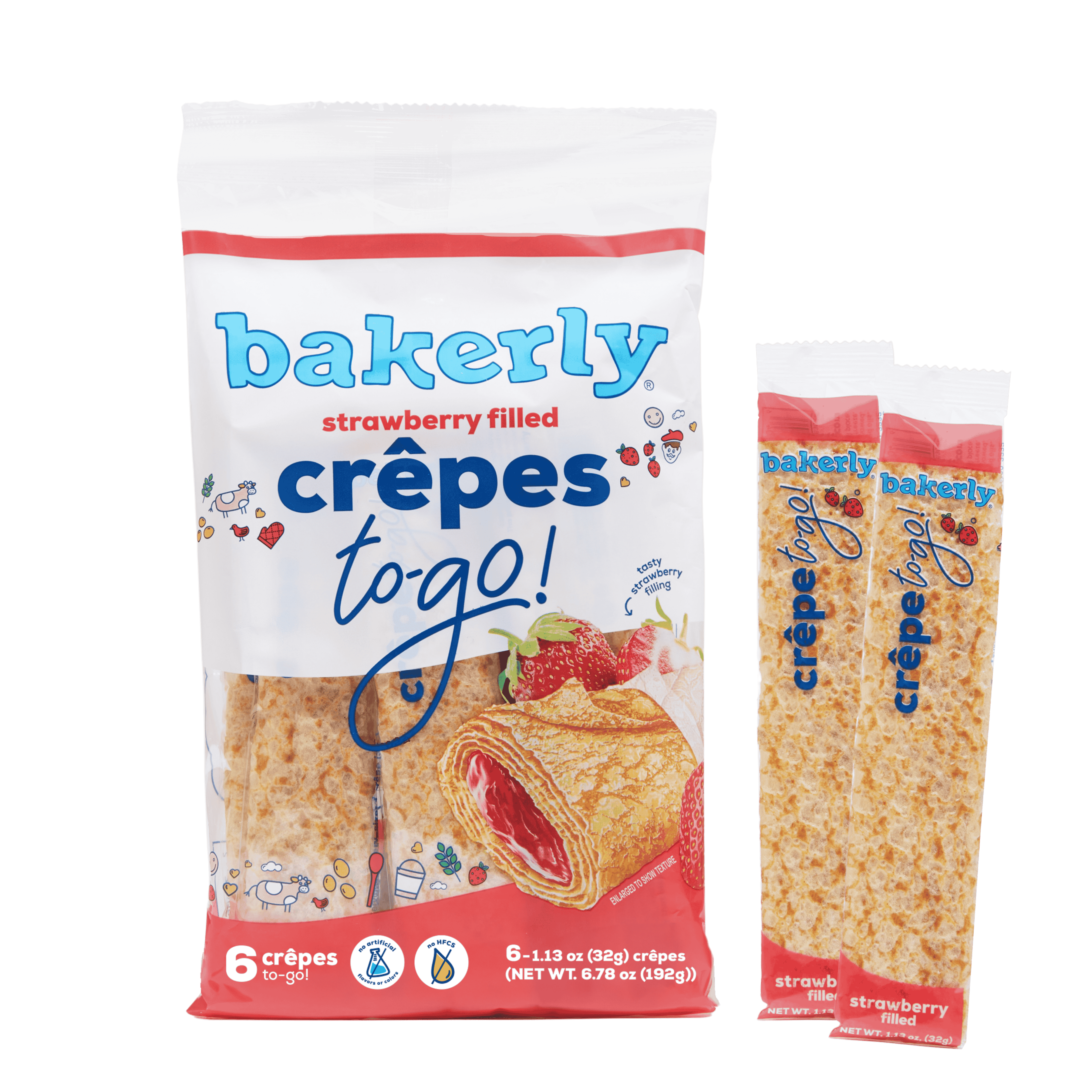 bakerly strawberry crêpes to-go!