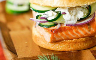 French Salmon Burgers