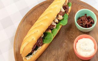 chicken-caesar soft brioche baguette sandwich | bakerly