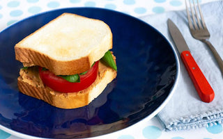 chickpea salad on French sliced brioche | bakerly