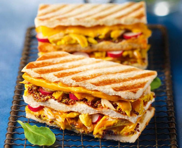 croque curry cheddar sandwich