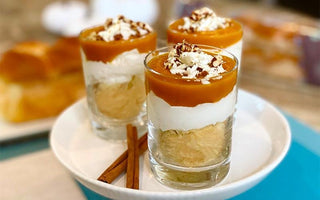 hand braided brioche pumpkin pudding parfaits | bakerly