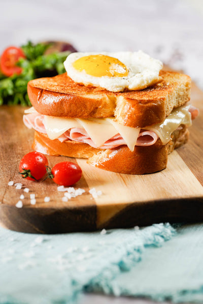 the sliced brioche