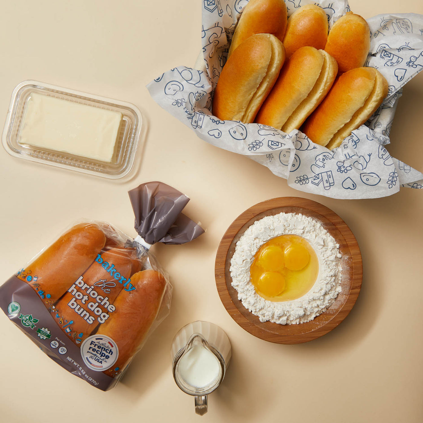 the brioche hot dog buns