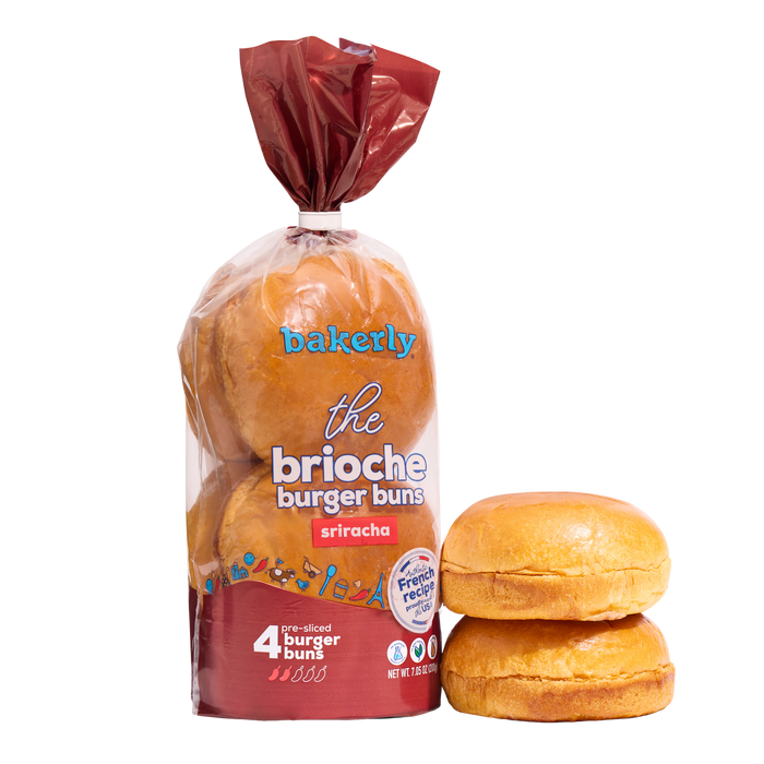 the sriracha brioche burger buns