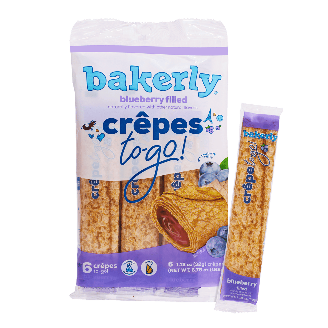 bakerly blueberry crêpes to-go!