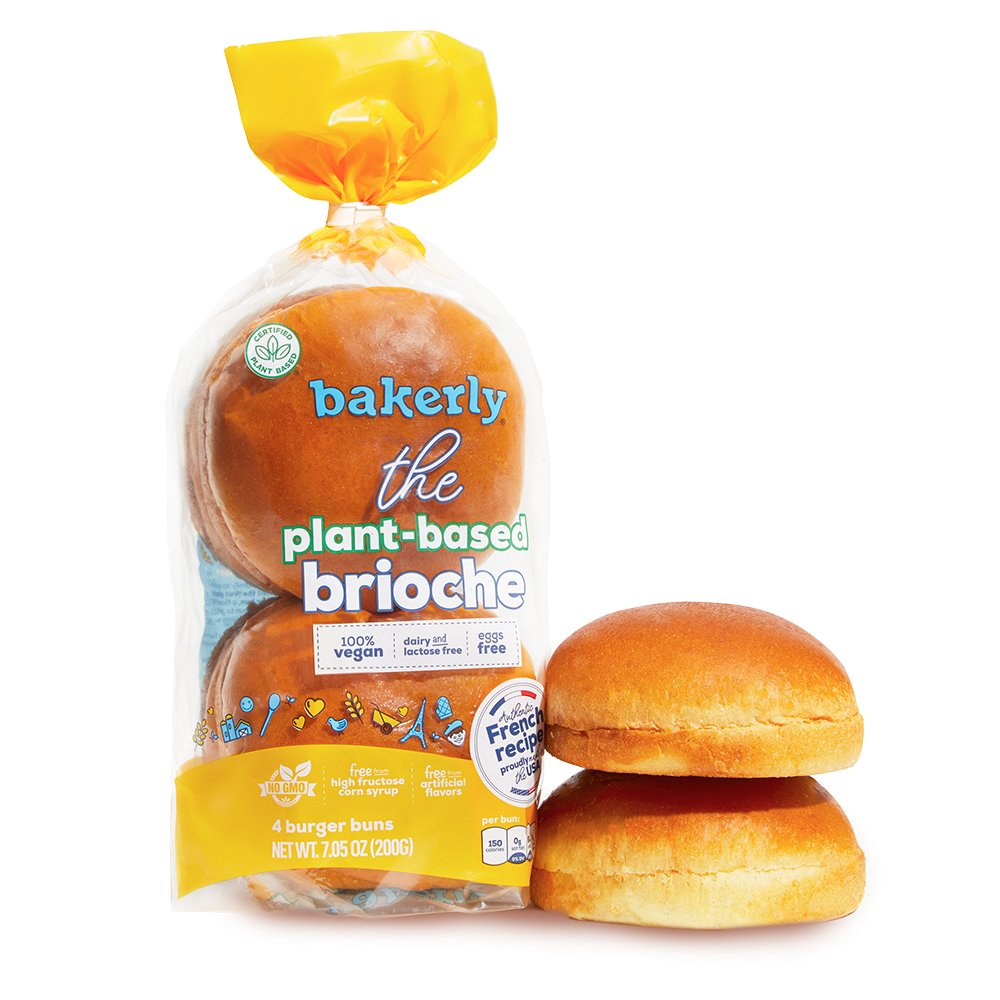 the plant-based brioche burger buns