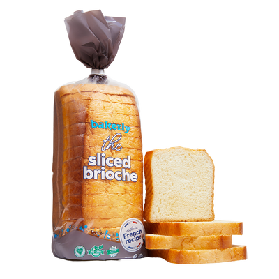 the sliced brioche