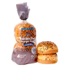bakerly the brioche burger buns with tuxedo sesame seeds