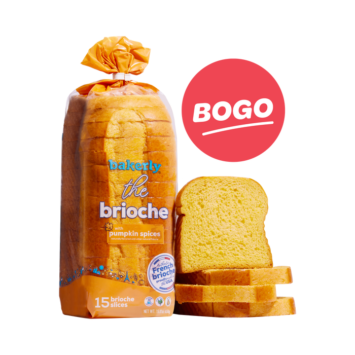 the sliced pumpkin spice brioche