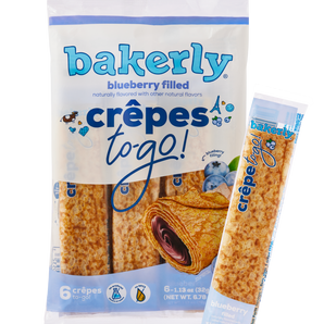 bakerly blueberry Crêpes to-go!